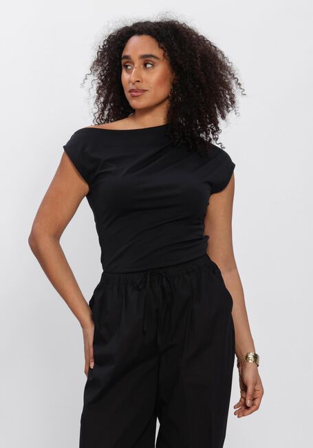 Zwarte SELECTED WOMEN Top SLFMOLLY SS TOP - large