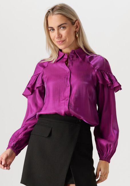 Paarse JANSEN AMSTERDAM Blouses SQ783 BLOUSE BLISS - large