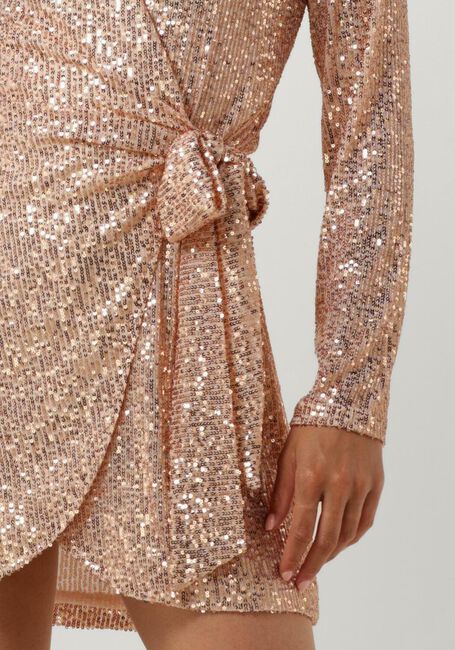 Lichtroze SECOND FEMALE Mini jurk SHINE ON WRAP DRESS - large