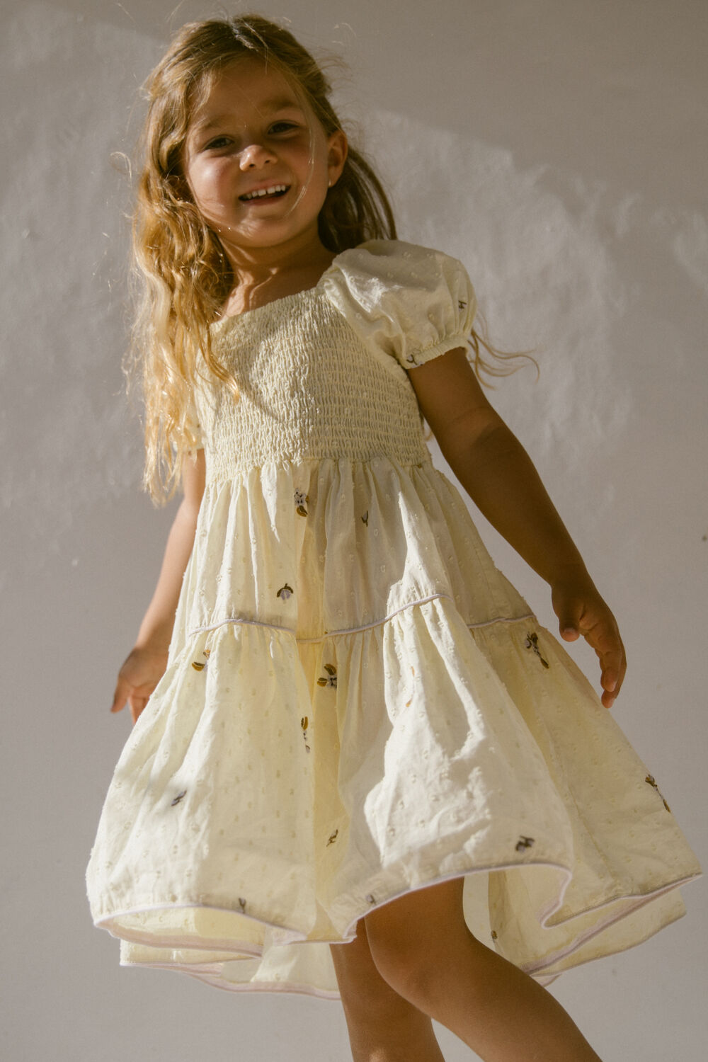 Gele MARMAR COPENHAGEN Midi jurk DYMAN - large