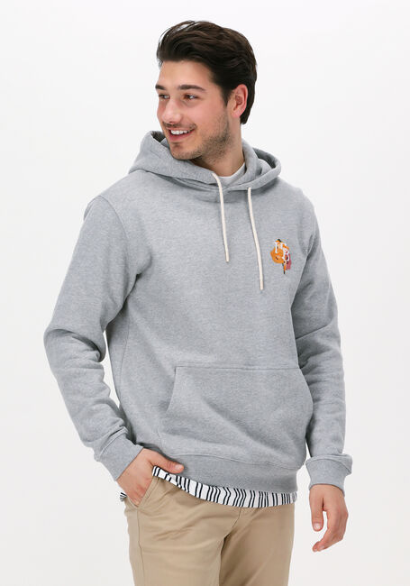 Grijze WOODBIRD Sweater HACE FLOW HOODIE - large