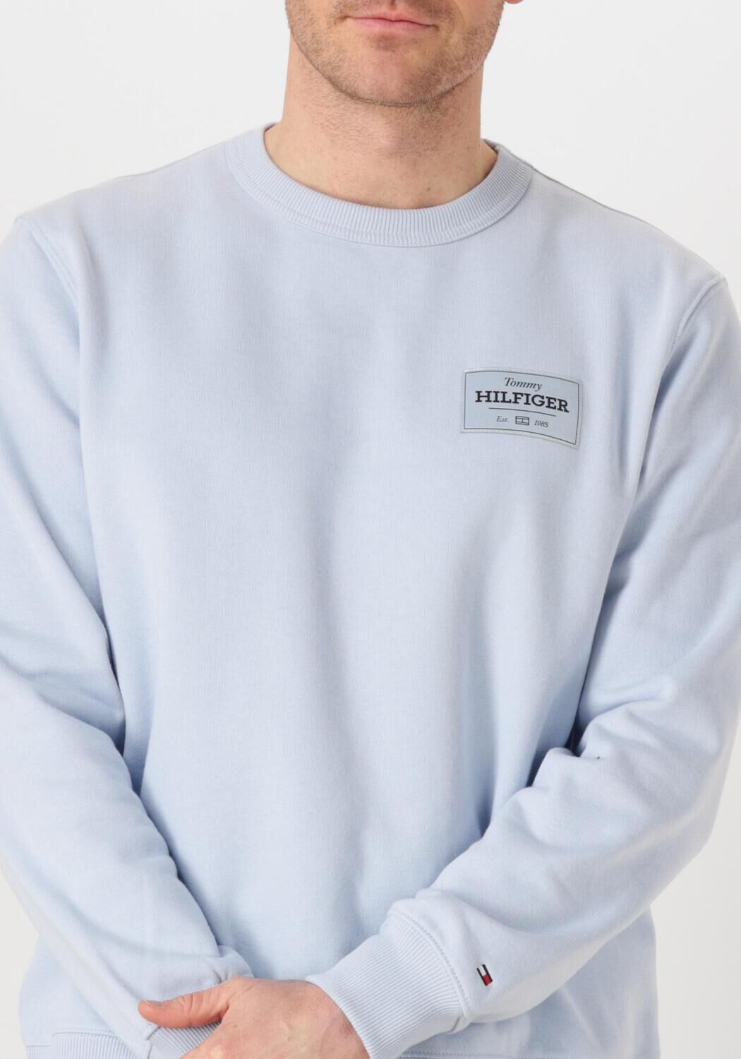 TOMMY HILFIGER Heren Truien & Vesten Monotype Label Sweatshirt Blauw