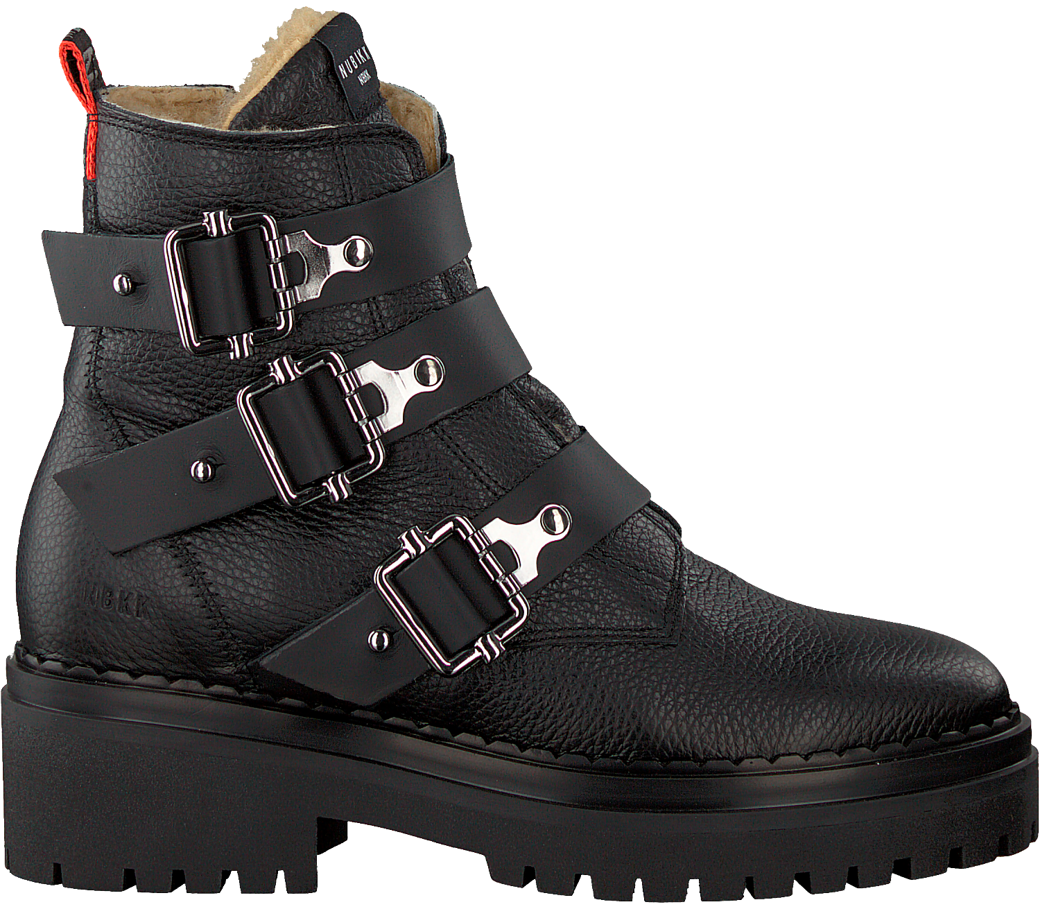 biker boots with fur