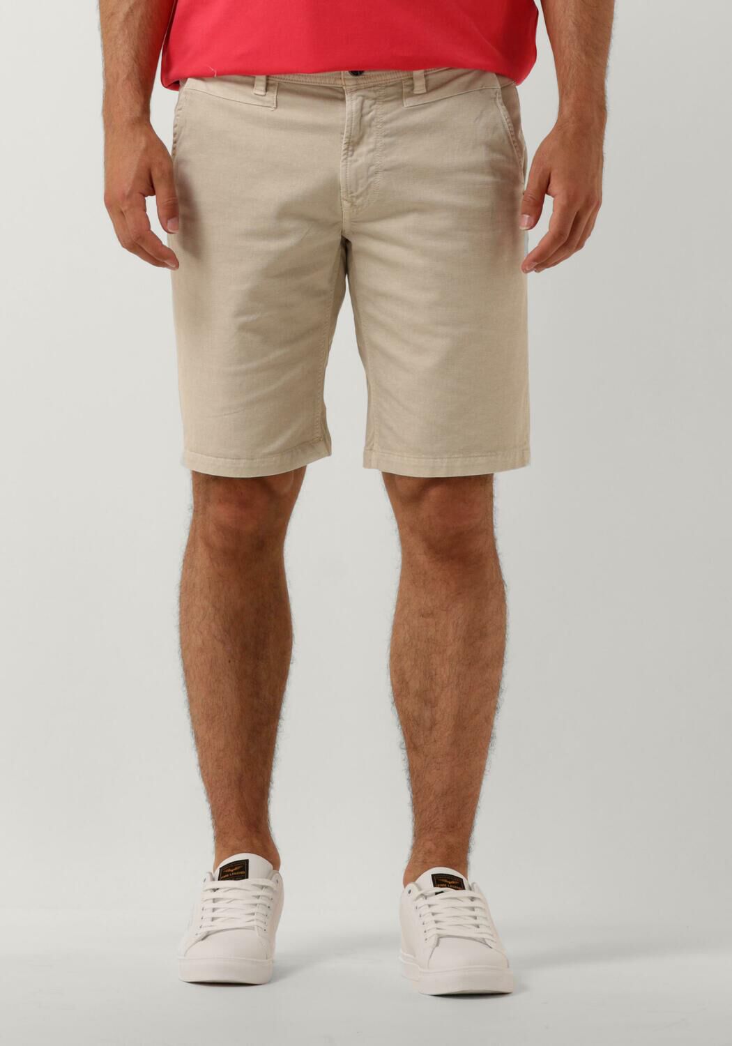 PME LEGEND Heren Broeken Twin Wasp Chino Shorts Fancy Structured Beige