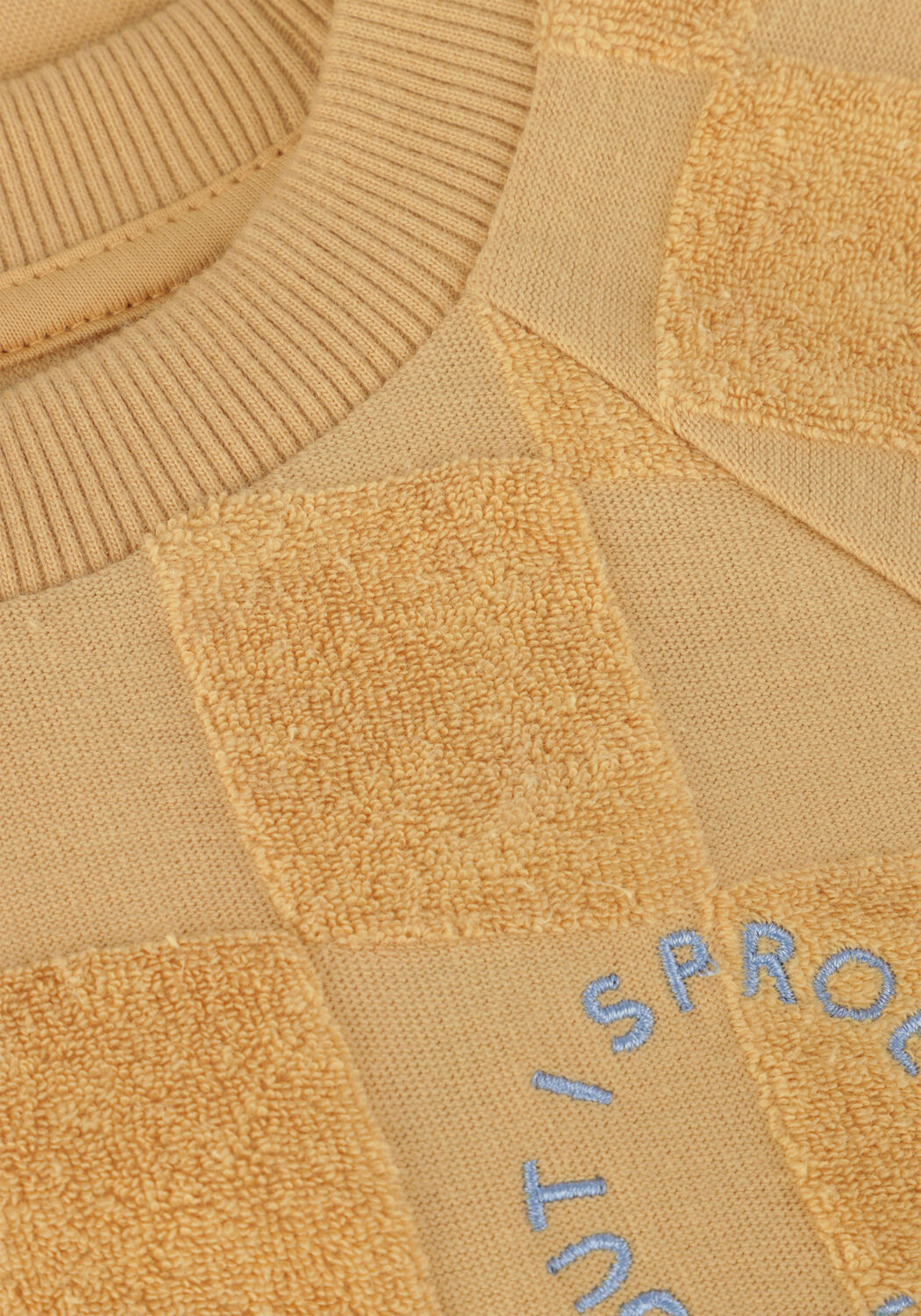 Sproet & Sprout Jongens Polo's & T-shirts Raglan Sweatshirt Terry Blocks Cognac