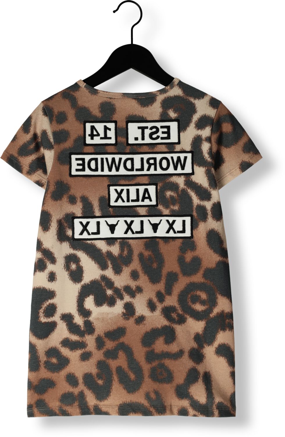 ALIX MINI Meisjes Jurken Animal Dress Zwart