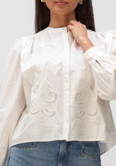 Witte BY-BAR Blouses SOOF EMBROIDERY BLOUSE - large