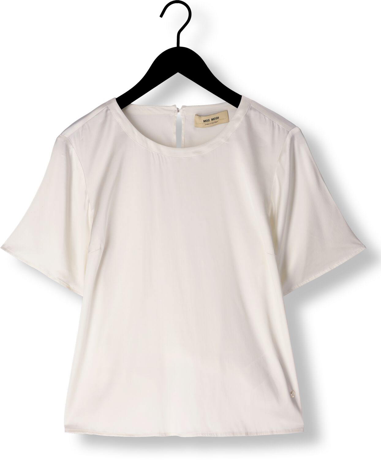 MOS MOSH Dames Blouses Evie Ss Satin Blouse Ecru