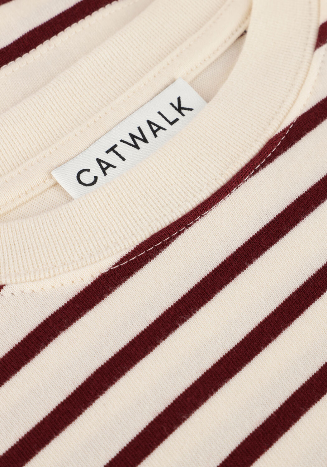 Witte CATWALK JUNKIE T-shirt STRIPED LOOSE FIT TSHIRT - large