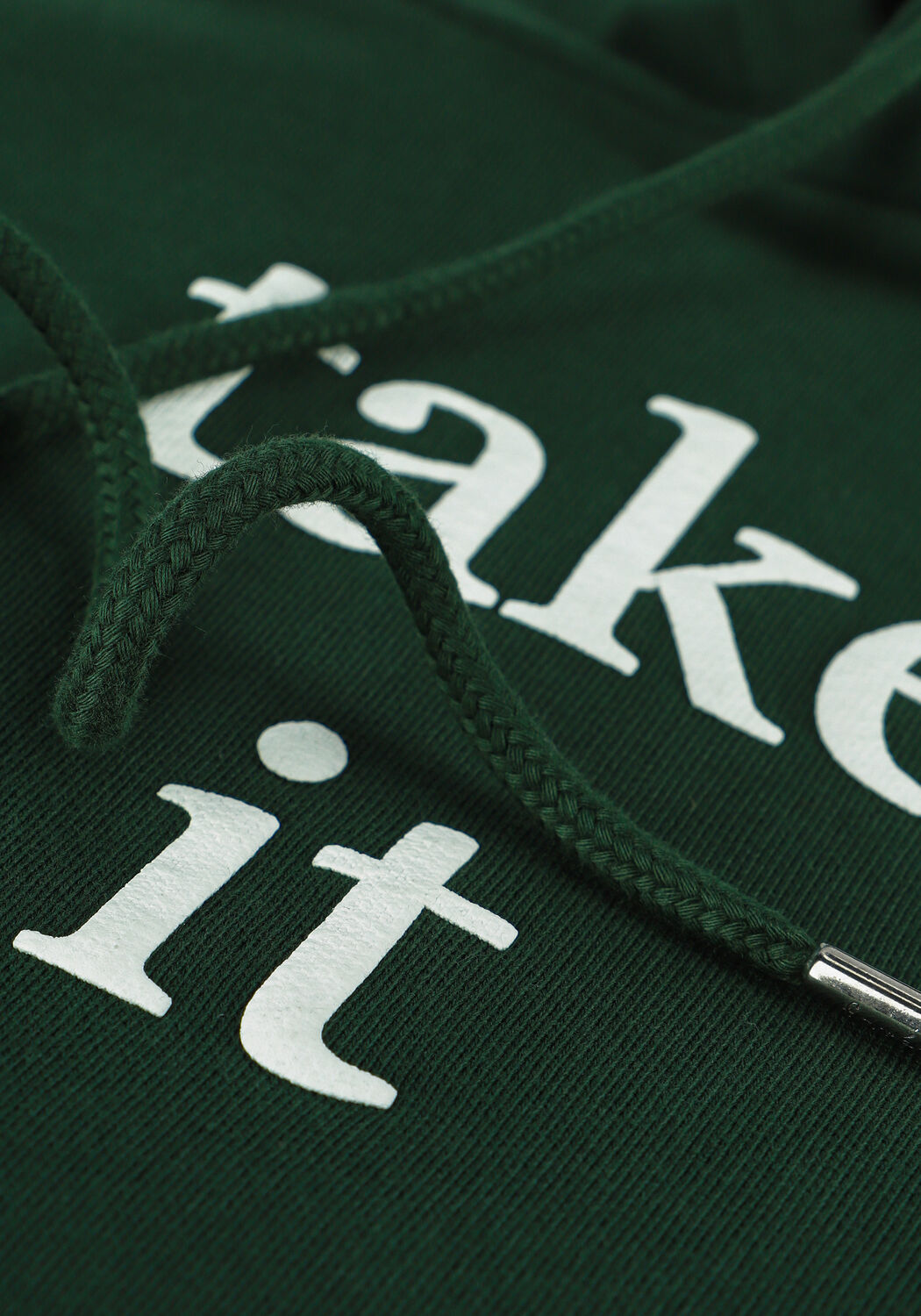 Donkergroene FOR&Eacute;T Sweater RAY HOODIE - large