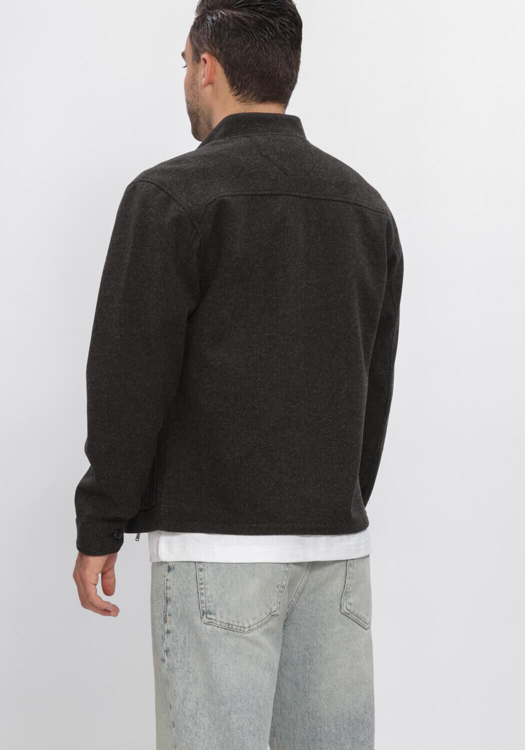 Donkergrijze DSTREZZED Jack DS_COLE BOMBER - large