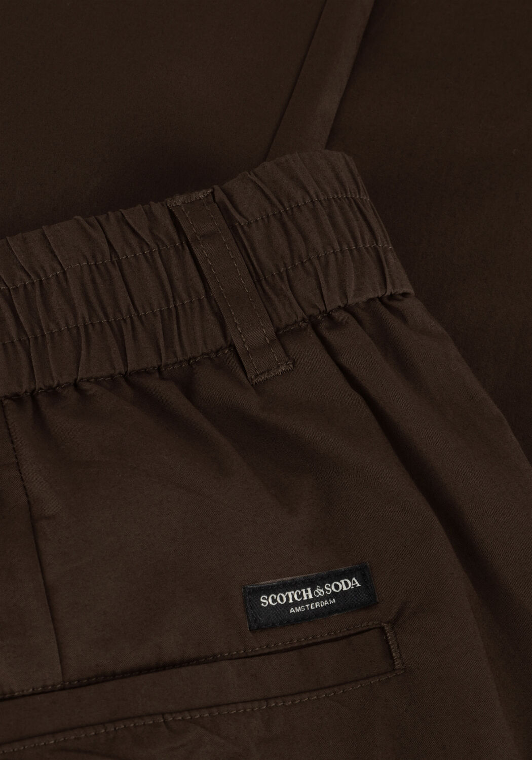 Bruine SCOTCH & SODA Chino RELAXED SLIM-FIT STRETCH POPLIN JOGGER - large