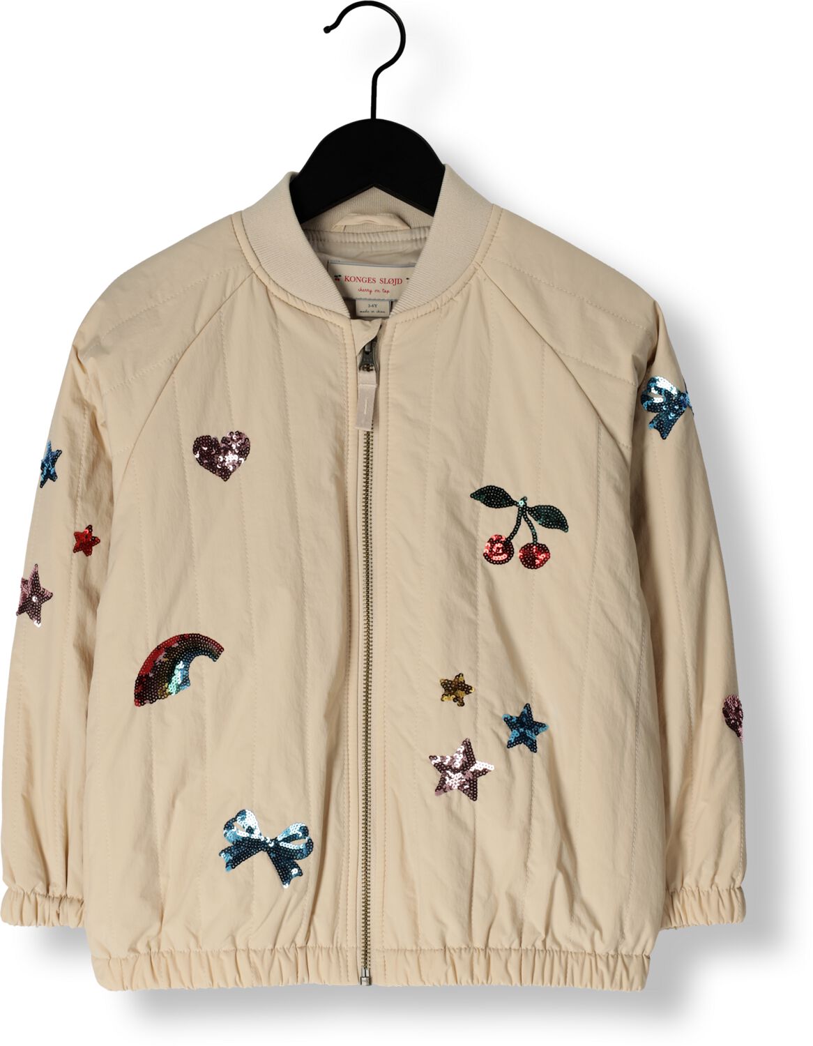 KONGES SLOJD Meisjes Jassen Juno Sequi Bomber Jacket Beige