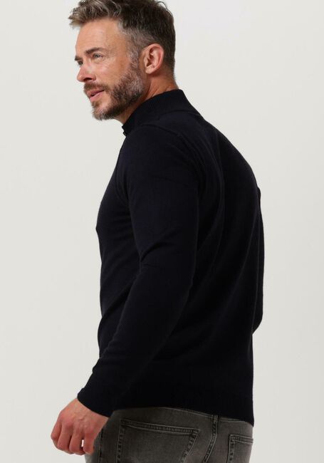Blauwe BUTCHER OF BLUE Trui CLIFDEN HALFZIP - large