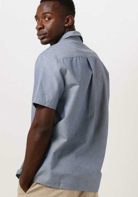Blauwe ANERKJENDT Casual overhemd AKLEON S/S COT/LINEN SHIRT - large