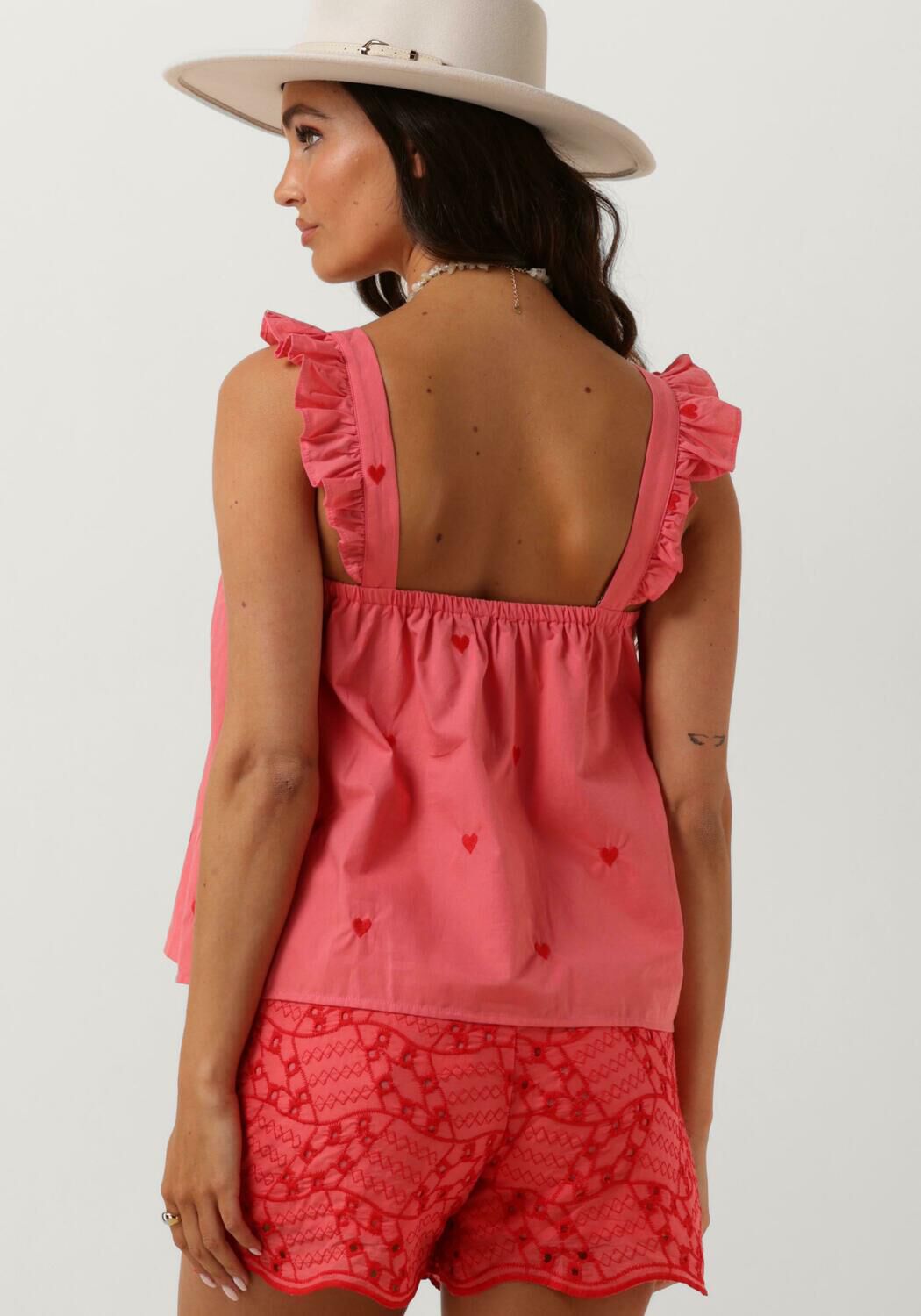 YDENCE Dames Tops & T-shirts Top Flores Roze