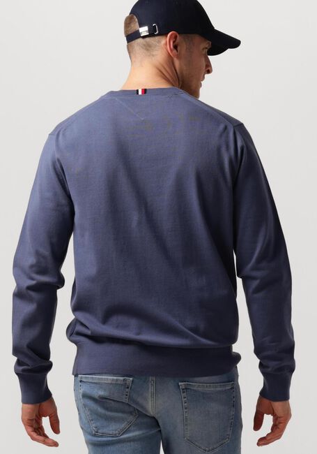 Paarse TOMMY HILFIGER Sweater 1985 CREW NECK SWEATER - large