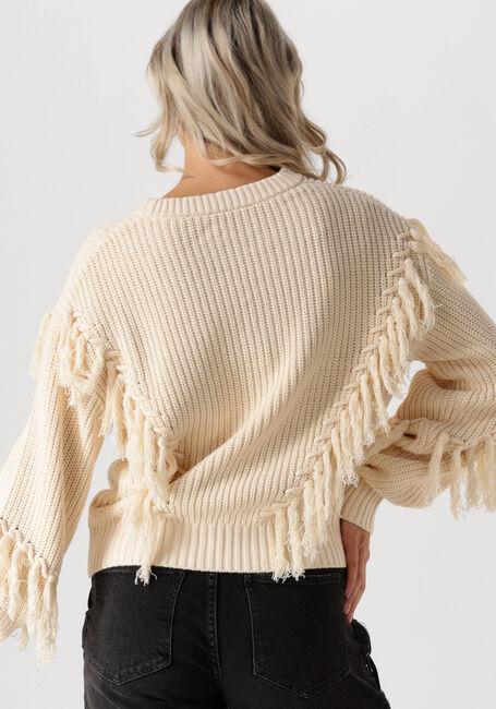 Ecru CATWALK JUNKIE Trui RELAXED FRINGED KNIT - large
