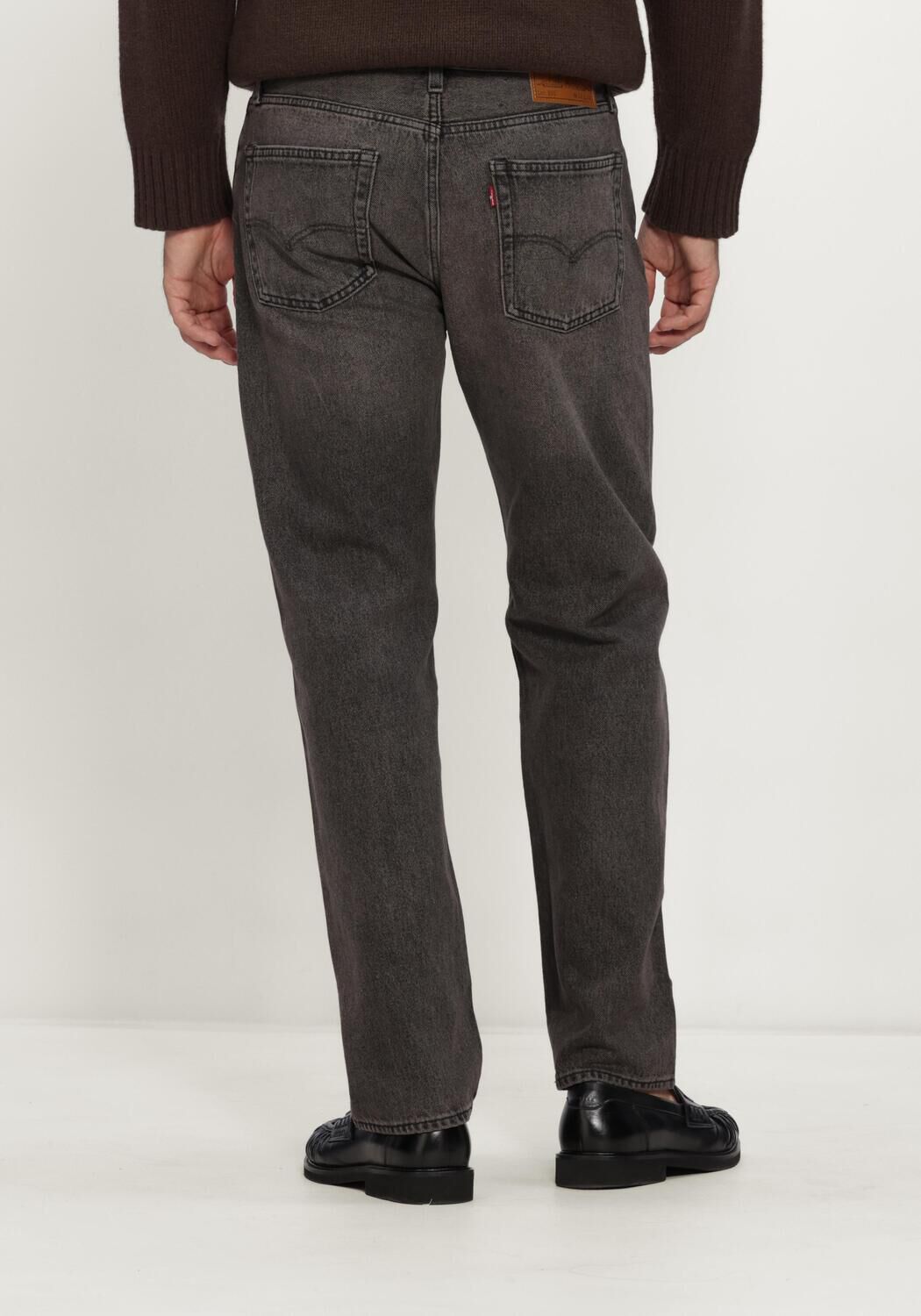 Donkergrijze LEVI'S Straight leg jeans 555 RELAXED STRAIGHT BACK ON THE BLOCK - large