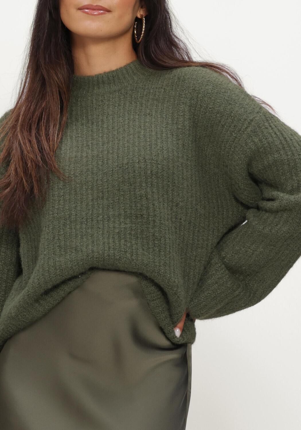 Groene EDITED Trui SALOME JUMPER - large