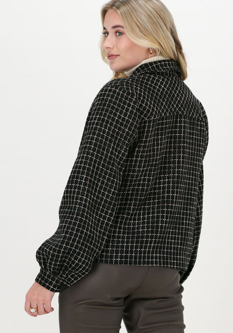 Zwarte MOS MOSH Jack SAGIE SHINY CHECK JACKET - large