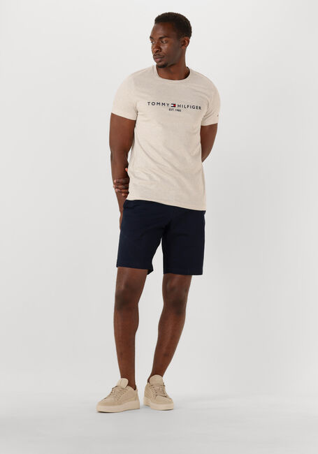 Beige TOMMY HILFIGER T-shirt TOMMY LOGO TEE - large