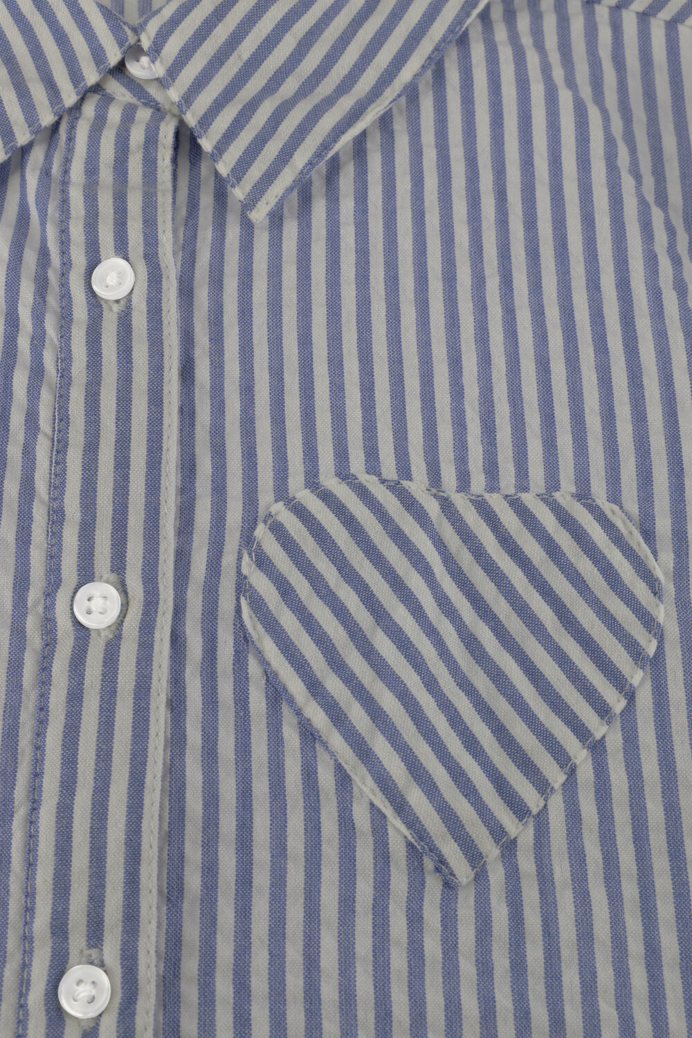 Blauwe DAILY7 Blouses SHIRT LONGSLEEVE STRIPE - large