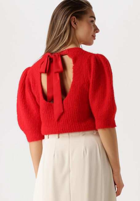 Rode CO'COUTURE Trui CORALIE BOW RIB KNIT - large