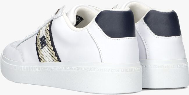 Witte TOMMY HILFIGER Lage sneakers COURT WITH WEBBING - large