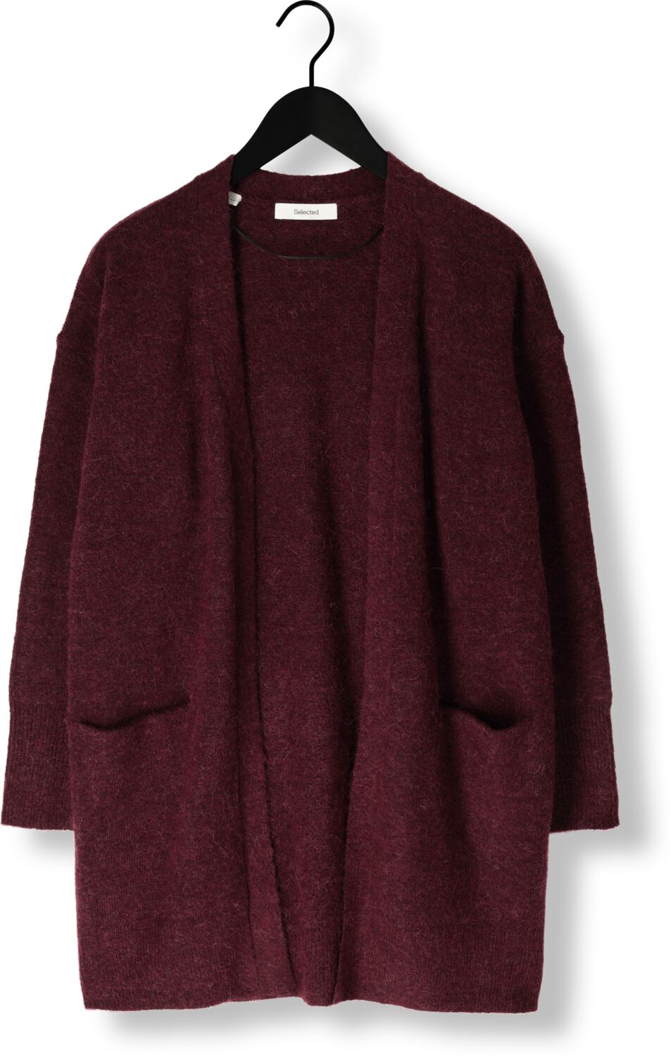 SELECTED FEMME Dames Truien & Vesten Slflulu New Ls Knit Long Cardigan Bordeaux