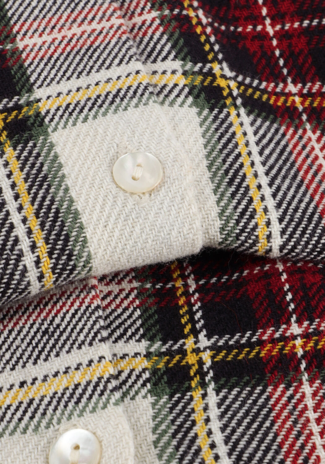 Witte BY-BAR Blouses SARAH SHORT CHECK BLOUSE - large