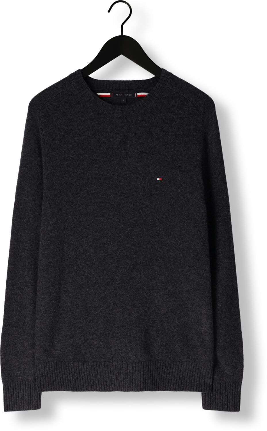 TOMMY HILFIGER Heren Truien & Vesten Lambswool Crew Neck Donkergrijs