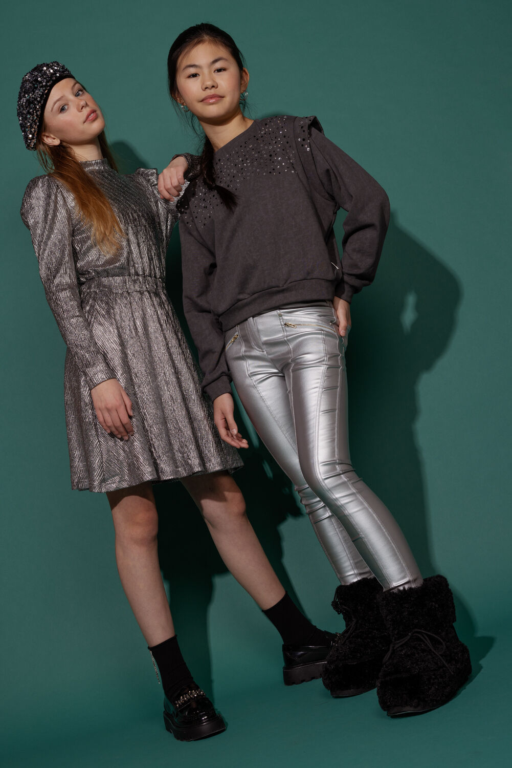 AI&KO Meisjes Truien & Vesten Carolla Strass Co 337 G Grijs