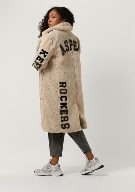 Beige GOOSECRAFT Teddy jas RHONDA SCRIPT COAT - large