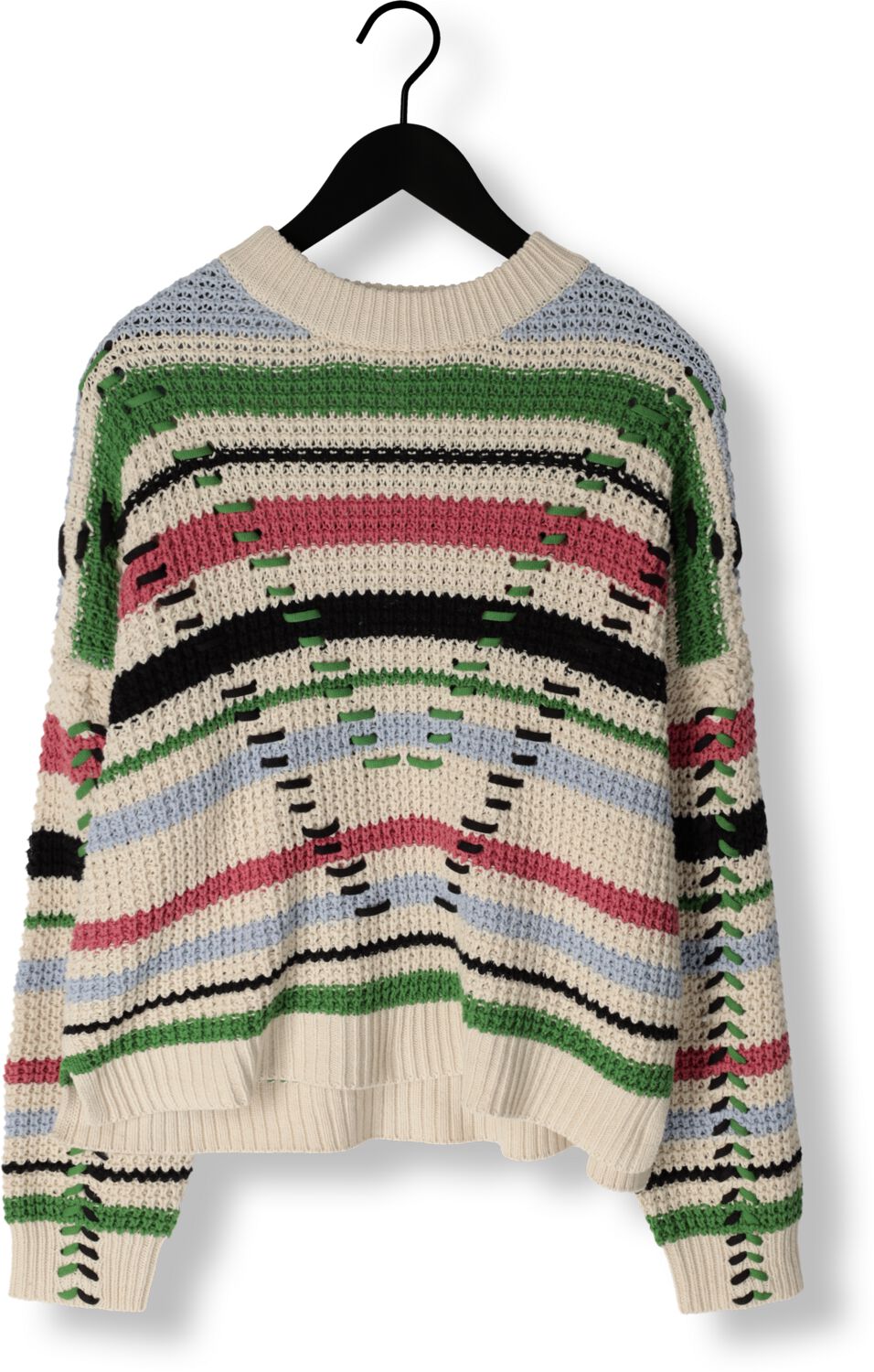 OBJECT Dames Truien & Vesten Objtuja Knit L s Oz Pullover Gebroken Wit