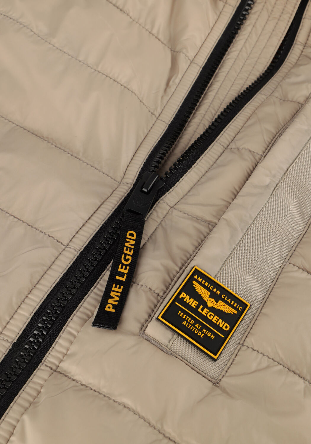 Beige PME LEGEND Gewatteerde jas SHORT JACKET MILES MENTOR CYLON - large
