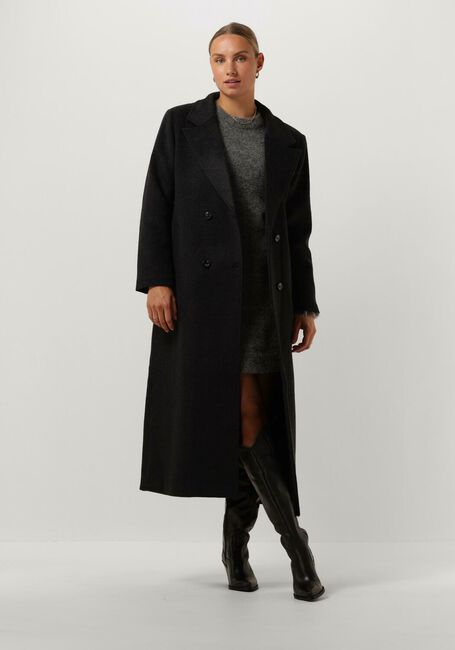 Antraciet NEO NOIR Mantel WILLIAMS WOOL COAT - large