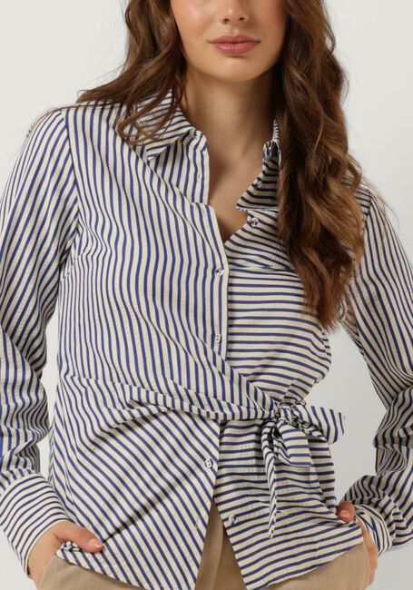 Blauwe Y.A.S. Blouses YASSTA LS TIE SHIRT S. - large