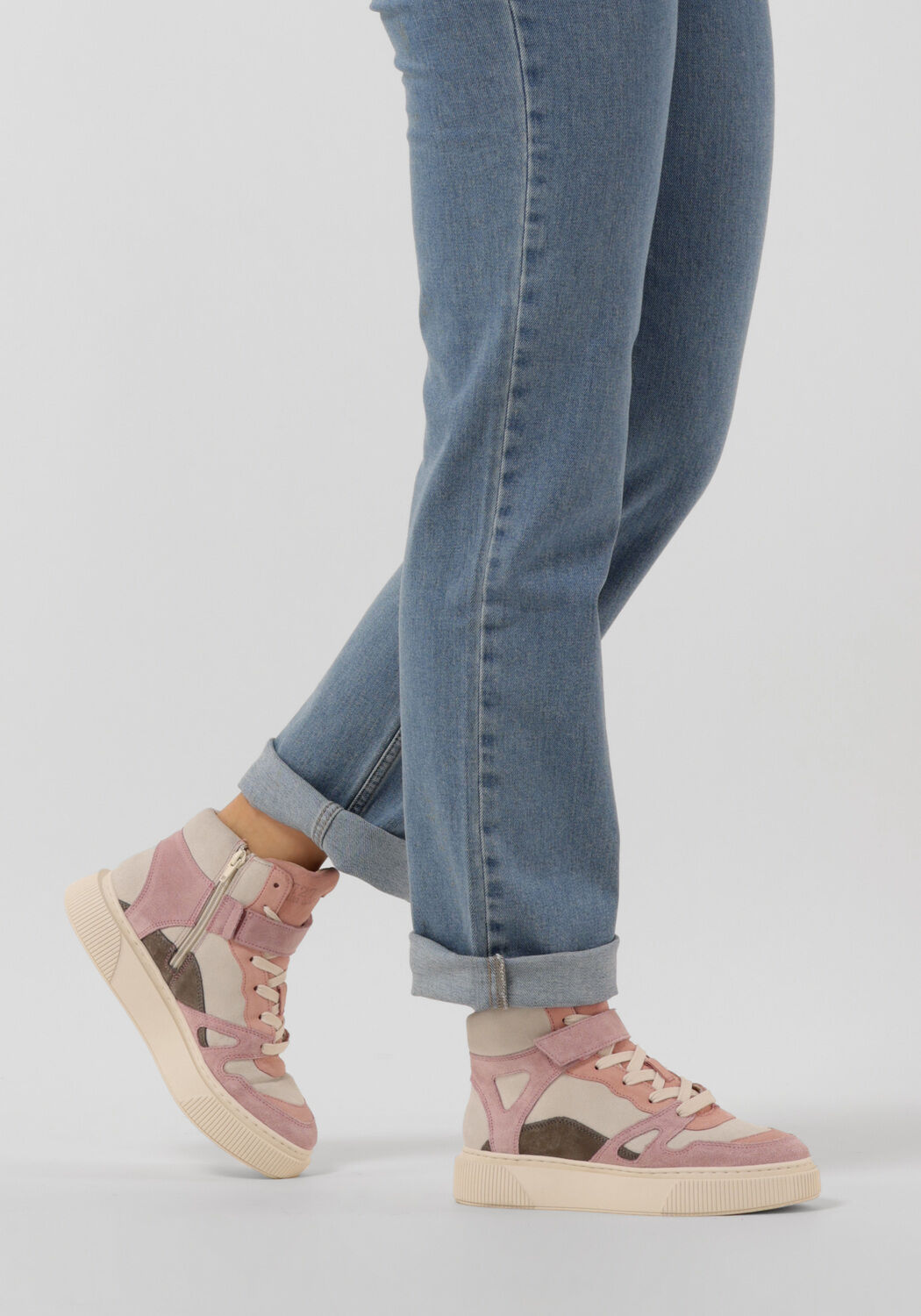 Roze CYCLEUR DE LUXE Hoge sneakers MUR - large