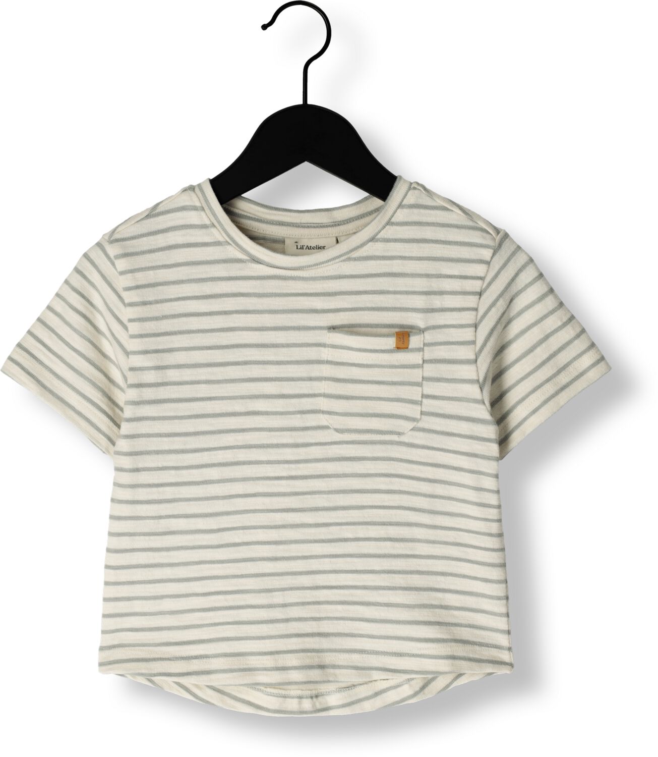 LIL' ATELIER Jongens Polo's & T-shirts Nmmdenji Ss Loose Top Lil Ecru