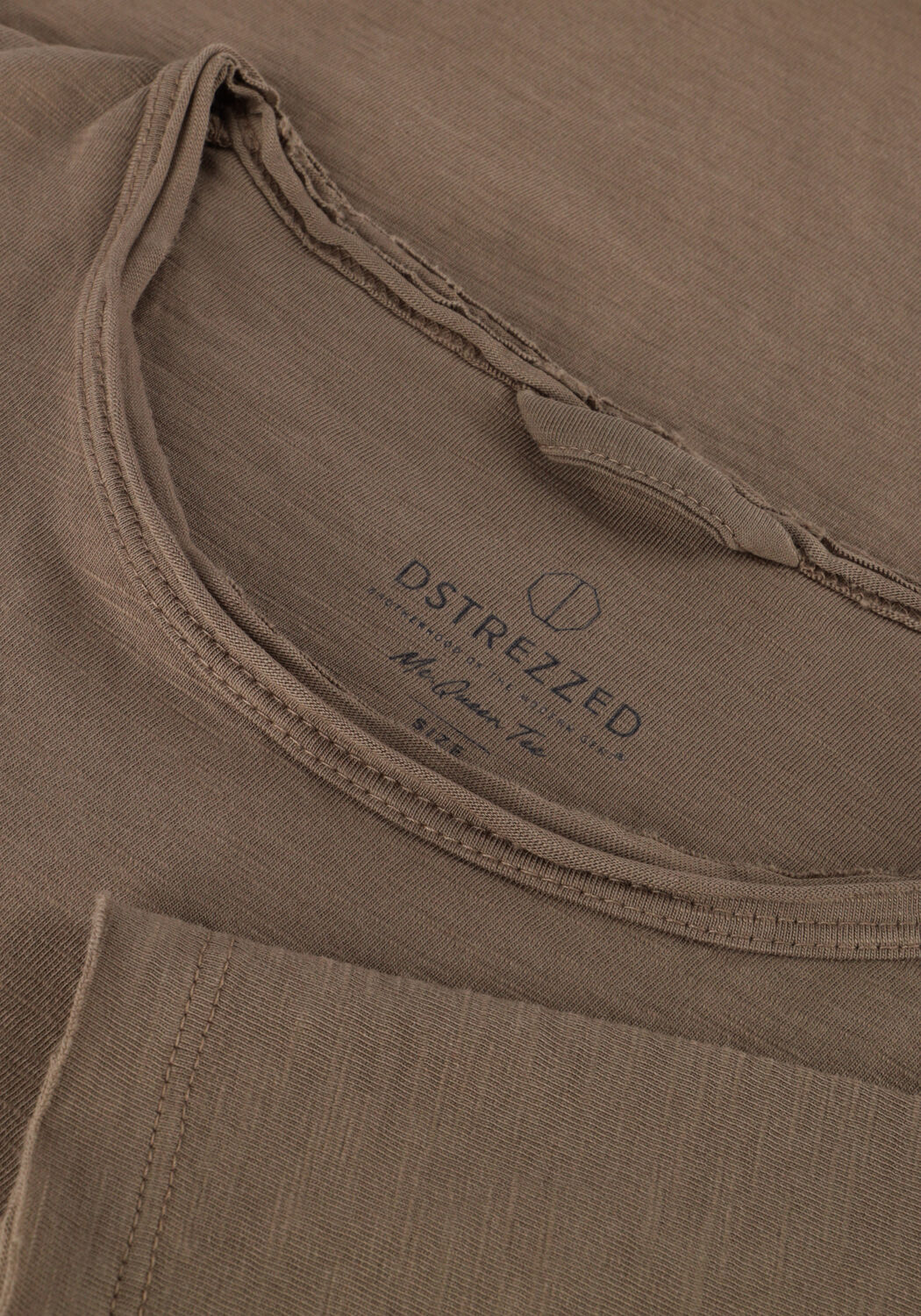 Groene DSTREZZED T-shirt DS_MC. QUEEN TEE - large