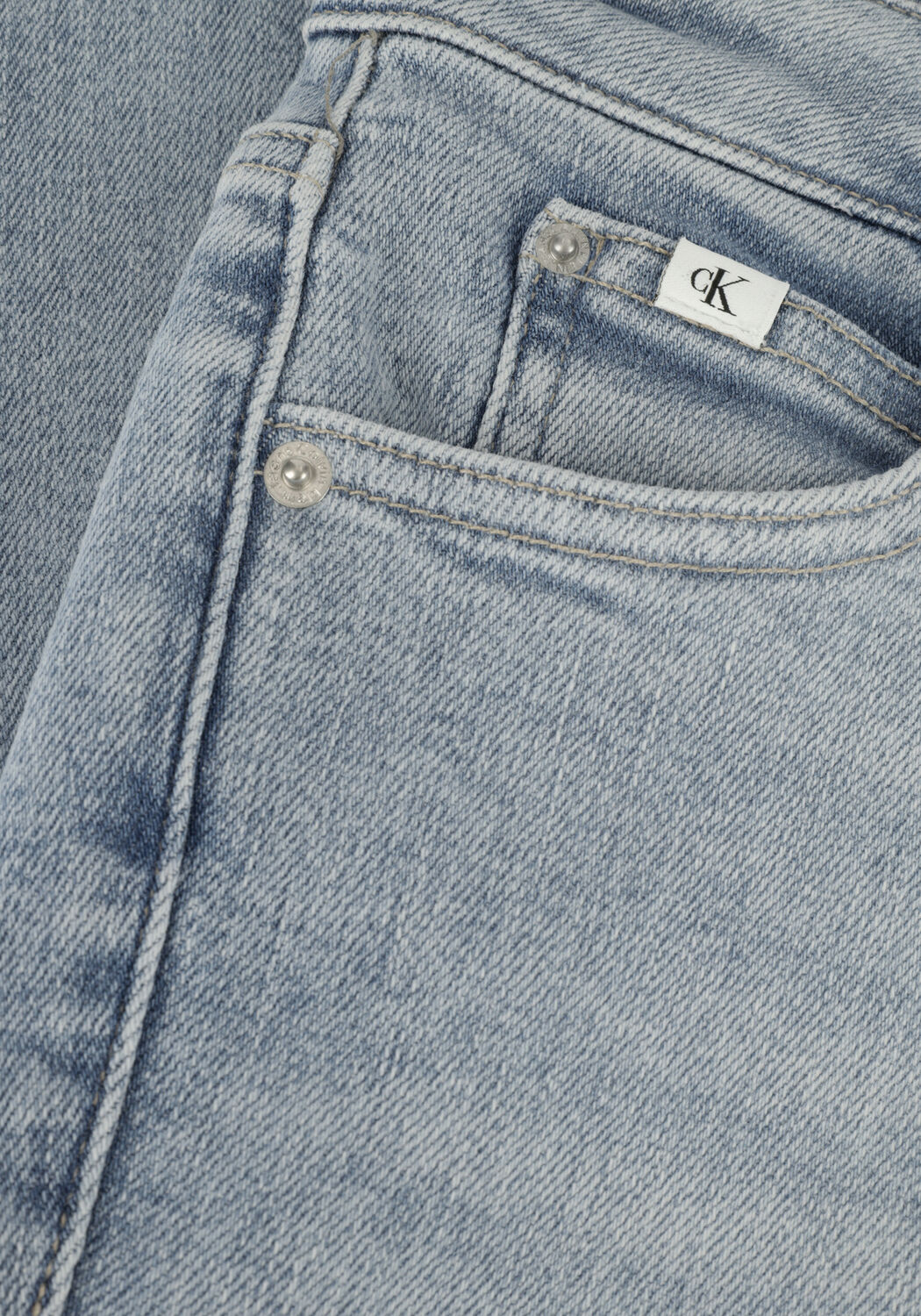 Blauwe CALVIN KLEIN Skinny jeans HIGH RISE SUPER SKINNY ANKLE - large