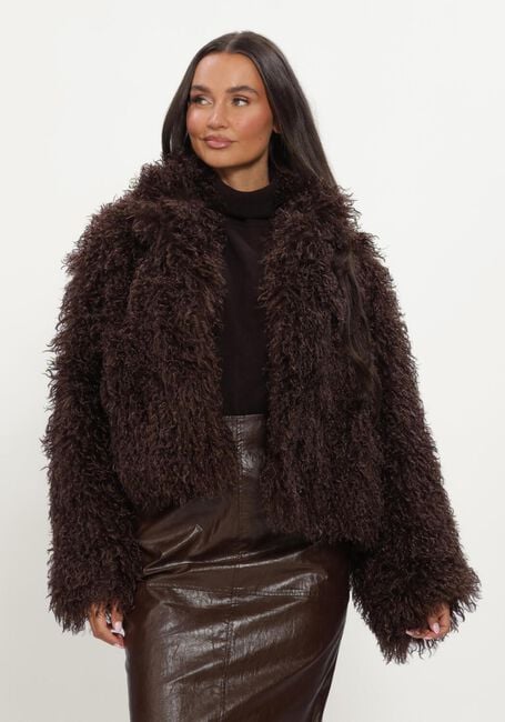Bruine STUDIO AR Faux fur jas MILLIE FAUX TIBET LAMB - large