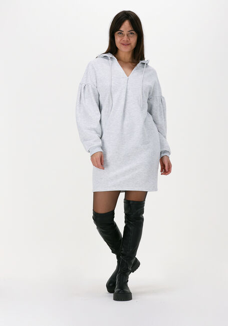 Grijze NA-KD Sweater HOODIE DRESS - large
