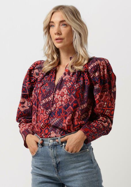 Blauwe NOTRE-V Blouses BLOUSE PRINT NV-ARAH - large