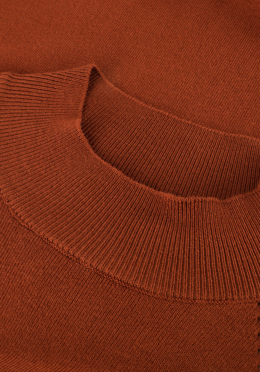 Bruine SUMMUM Trui SHORT SLEEVE SWEATER SOFT VISCOSE POLYAMIDE KNIT - large