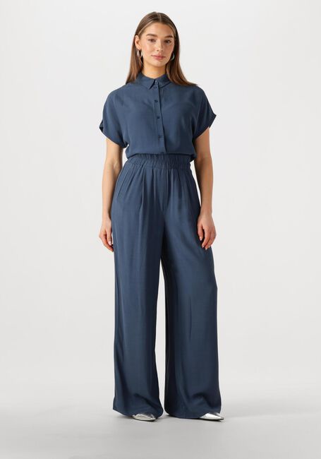 Donkerblauwe BY-BAR Wijde broek BENJI VISCOSE PANTS - large