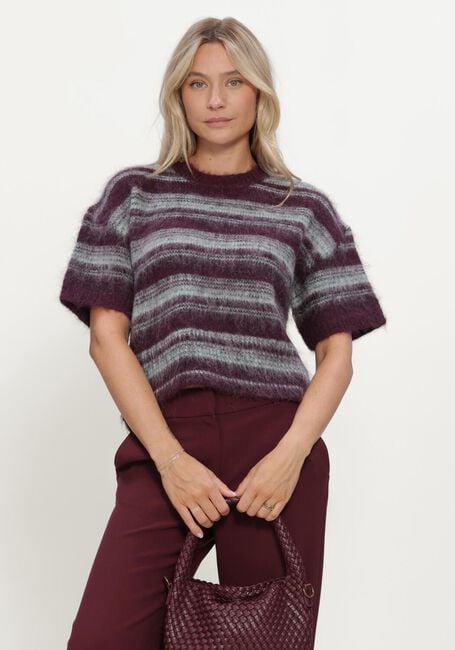 Bordeaux MSCH COPENHAGEN Trui MSCHLYCIE 2/4 PULLOVER STP - large