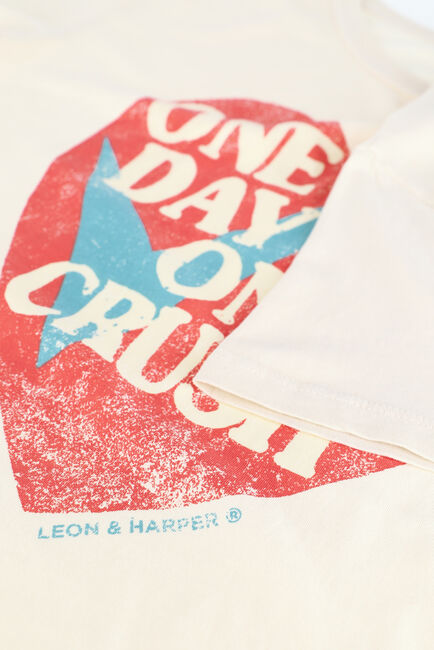 Gebroken wit LEON & HARPER T-shirt TORO JC05 ONE - large