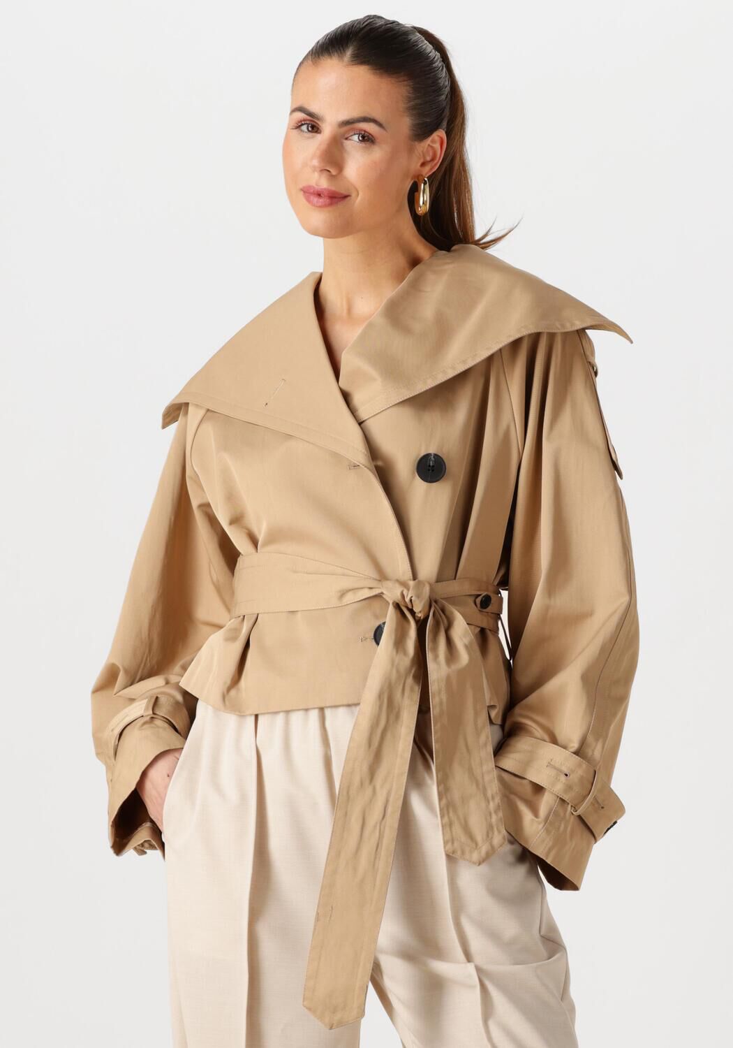 INWEAR Dames Jassen Umayaiw Short Trench Camel